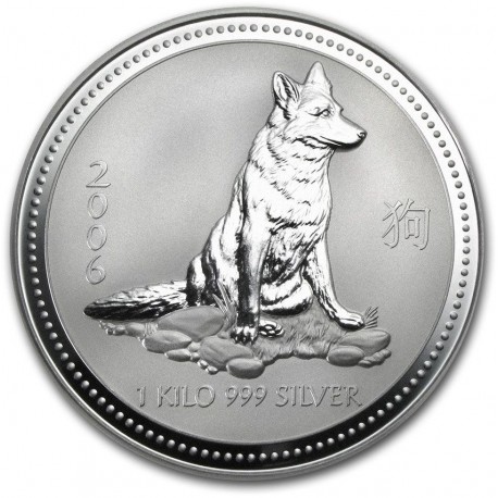 1 kilo silver Lunar 1 MOUSE 2008 $30 bu