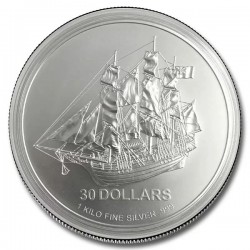 1 kilo silver BOUNTY Cook Islands 2008 $30 bu