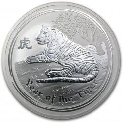 10 oz SILVER LUNAR TIGER 2010 bu $10