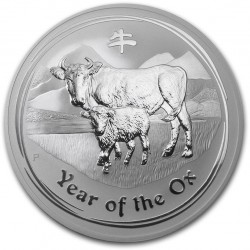SINGAPORE 2 oz silver OX 2009 $10 Proof Piedfort Coloured