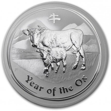 SINGAPORE 2 oz silver OX 2009 $10 Proof Piedfort Coloured