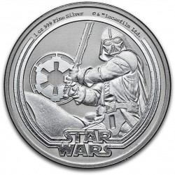 1 oz silver STAR WARS 2022 DARTH VADER $2 BU