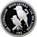1 oz silver KOOKABURRA 1998 $1 bu