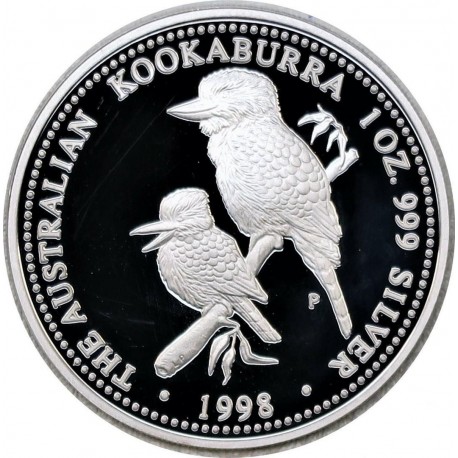1 oz silver KOOKABURRA 1998 $1 bu