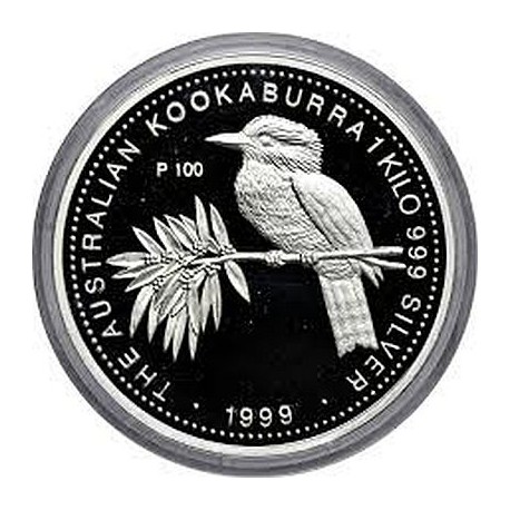 1 oz silver KOOKABURRA 1998 $1 PROOF in capsule