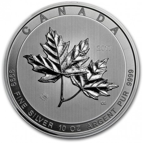 10 oz silver MAGNIFICENT MAPLE LEAF 2017