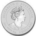 PM 2 oz silver Lunar 3 TIGER 2022 bu $2