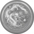 2 oz silver DRAGON 2012 RED