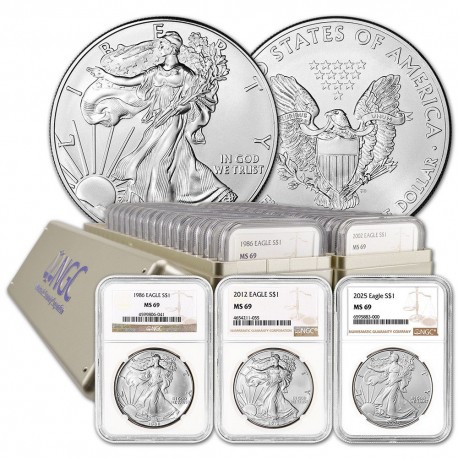 USA 1 oz silver U.S. Silver EAGLE 2025 $1 BU 