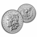 USA 1 oz silver MORGAN & PEACE DOLLAR 2024 $1 REVERSE PROOF 2-COIN SET