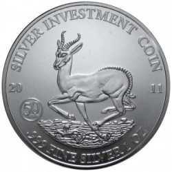 1 oz silver MALAWI 2010 SPRINGBOK 50 KWACHA