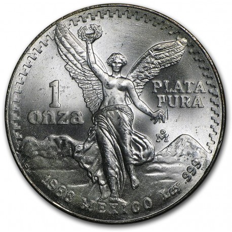 1 oz silver LIBERTAD 1987 bu