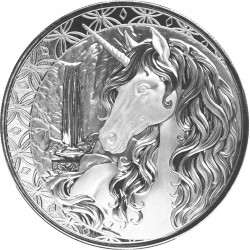 Ghana 1 oz silver UNICORN 2025 bu 5 CEDIS 
