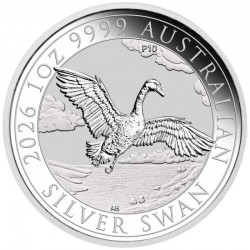 PM 1 oz silver SWAN 2025 $1 bu