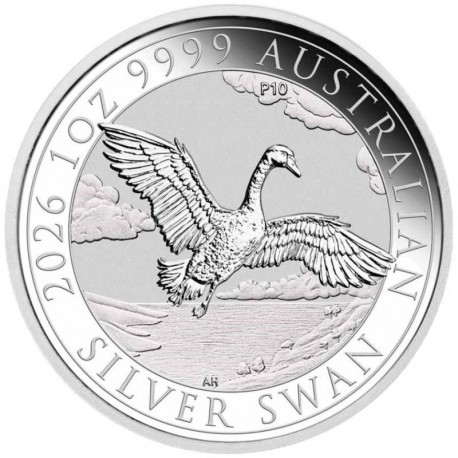 PM 1 oz silver SWAN 2025 $1 bu
