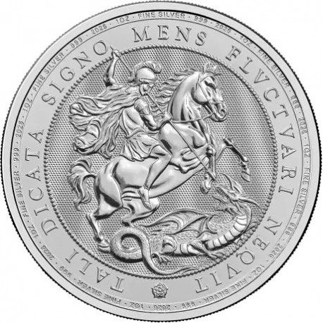 UK 1 oz silver ST GEORGE & The DRAGON 2026 £2 bu