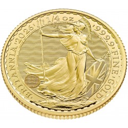 1/4 oz GOLD BRITANNIA 2026 £25 bu