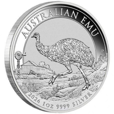 Perth Mint 1 oz silver EMU 2025 $1 bu