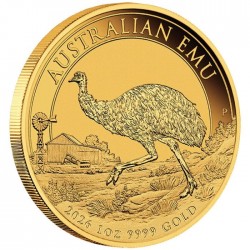 1 oz gold EMU 2025 $100 bu