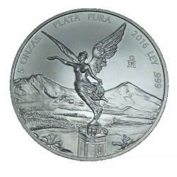 5 oz SILVER LIBERTAD 2016 bu