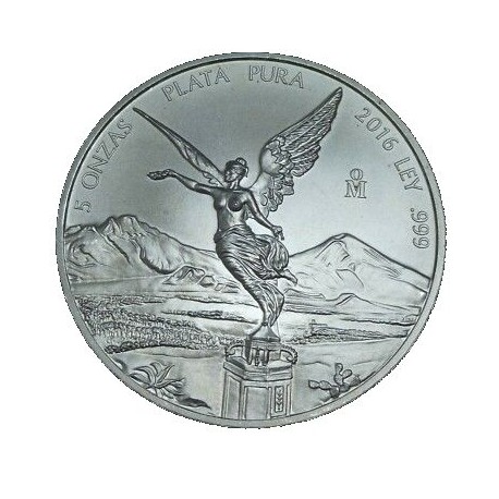 5 oz SILVER LIBERTAD 2013 bu
