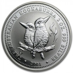PM 2 oz silver KOOKABURRA 2005 BU $2 BU