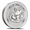 PM 2 oz silver AUSTRALIAN LUNAR 1 HORSE 2002 bu $2 