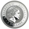 PM 2 oz silver AUSTRALIAN LUNAR 1 GOAT 2003 bu $2 