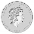Australian Lunar Silver Coin Series II 2019 Year of the Pig 1oz Silver Gilded Edition