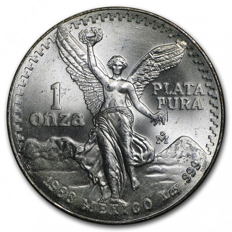 1 oz silver LIBERTAD 1988 bu