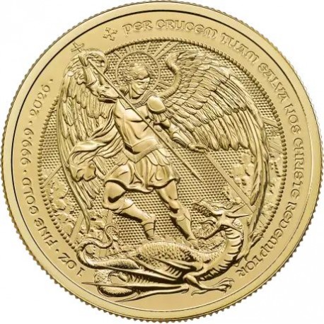 UK 1 oz GOLD ST GEORGE & The DRAGON 2025 £2 bu