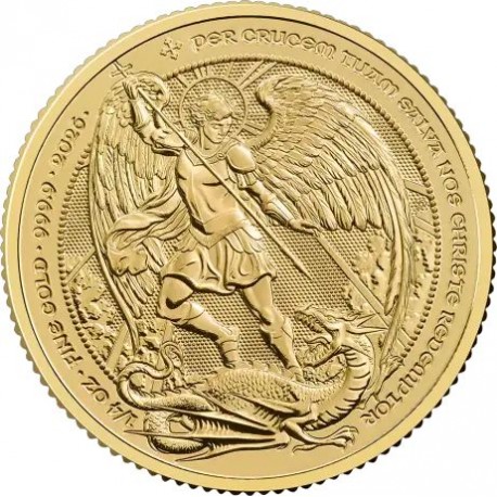 UK 1/4 oz GOLD ST GEORGE & The DRAGON 2025 £2 bu