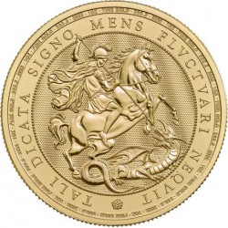 UK 1 oz GOLD ST GEORGE & The DRAGON 2025 £2 bu