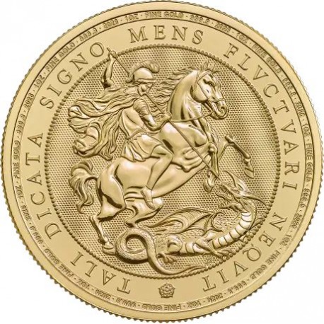 UK 1 oz GOLD ST GEORGE & The DRAGON 2025 £2 bu