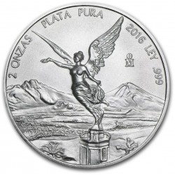MEXICO 2 oz silver LIBERTAD 2016
