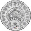 1 oz silver sydney 2000 olympic $5 Proof 16 coins in capsule + certificate
