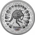 1 oz silver sydney 2000 olympic $5 Proof 16 coins in capsule + certificate