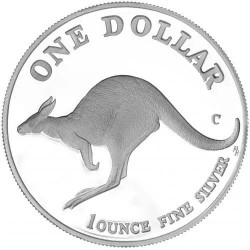 1 oz silver $1 KANGAROO 1998 $1 bu