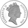 1 oz silver $1 KANGAROO 1998 $1 bu