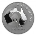 1 oz silver $1 KANGAROO 2000 $1 bu