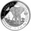 1 oz silver SOMALIA ELEPHANT 2025 HIGH RELIEF Shillings 100