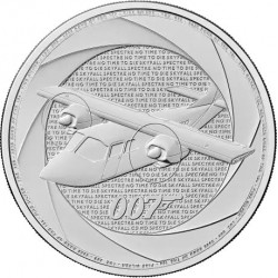 1 oz silver SIX DECADES of James BOND 2025 £2 bu HOVERCRAFT Die Another Day