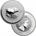 PM 2 oz silver AUSTRALIAN LUNAR 1 GOAT 2003 bu $2 