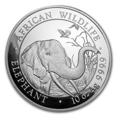 10 oz silver ELEPHANT 2018