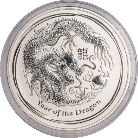 10 oz silver DRAGON 2012