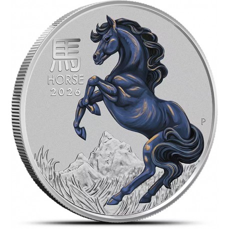 PM PLATINUM 1 oz HORSE 2026 $100 Australia bu