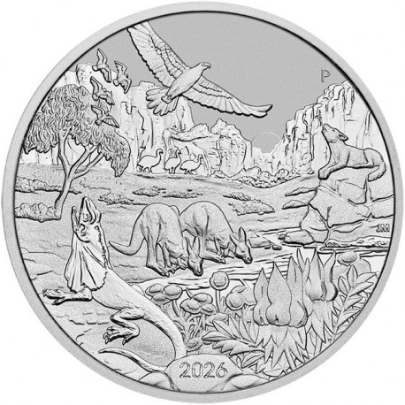 PM PLATINUM 1 oz HORSE 2026 $100 COLOURED Australia bu