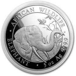 5 oz silver ELEPHANT 2018