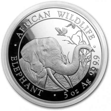 5 oz silver ELEPHANT 2018