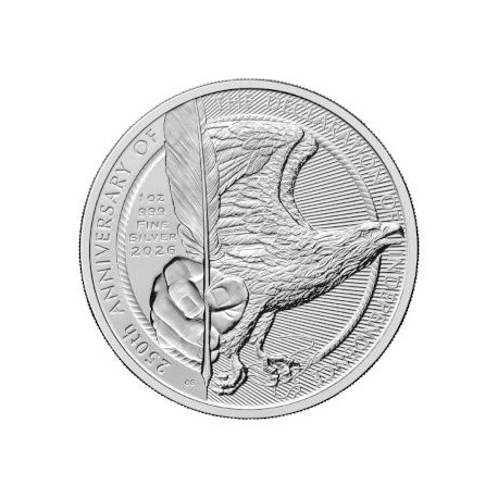 UK 1 oz silver BRITANNIA - LIBERTY 2026 £2 BU